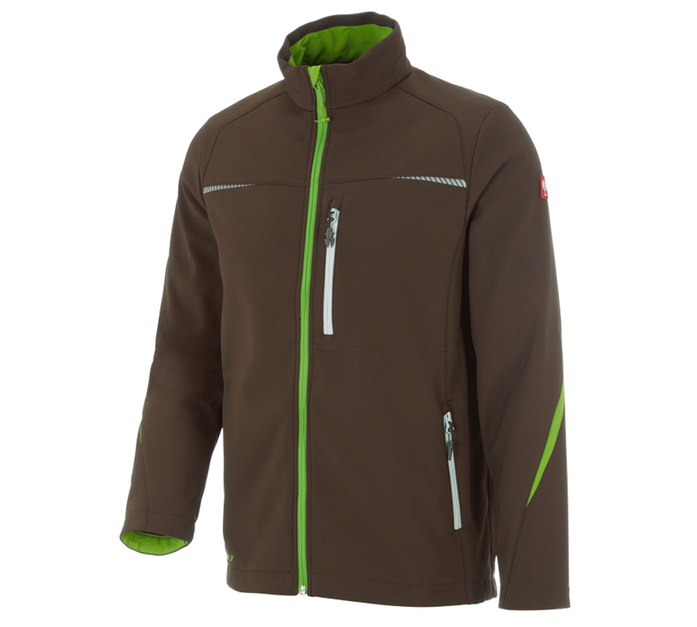 Jacken: Softshelljacke e.s.motion 2020 + kastanie/seegrün