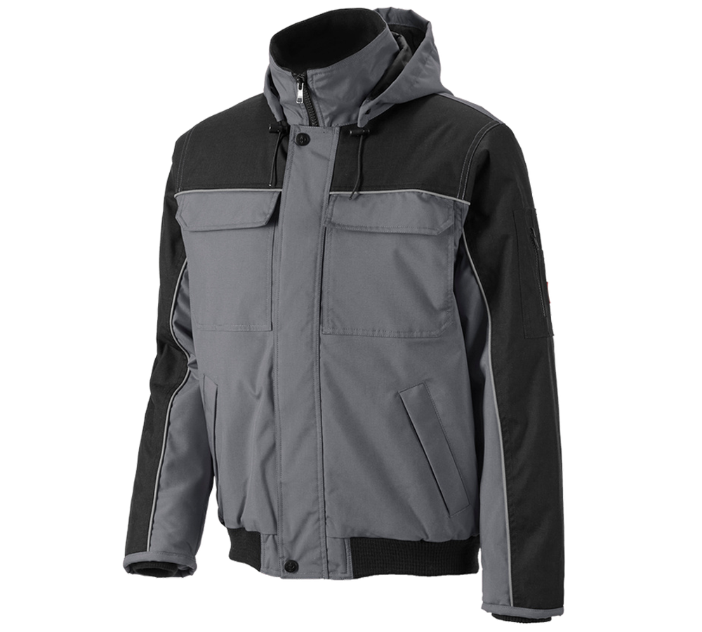 Vestes de travail: Blouson aviateur e.s.image + gris/noir