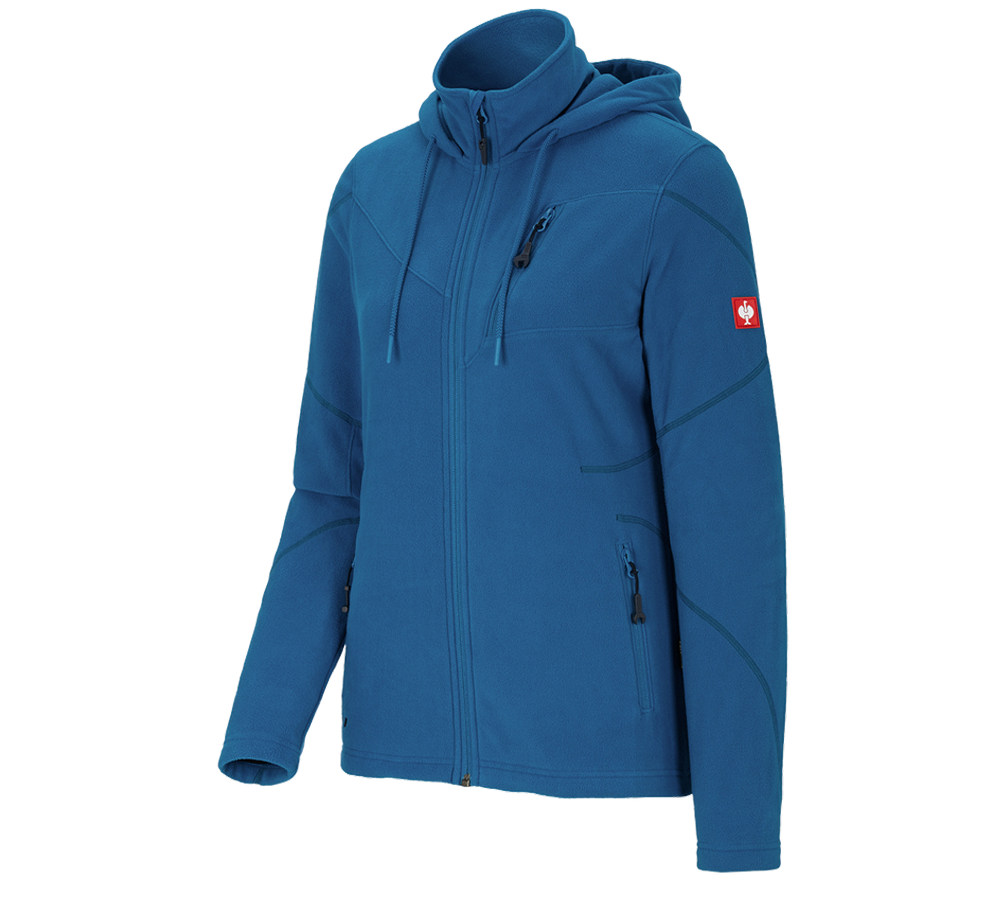 Jacken: Kapuzen Fleece Jacke e.s.motion 2020, Damen + atoll