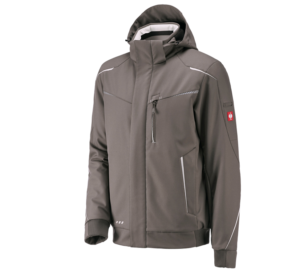 Themen: Winter Softshelljacke e.s.motion 2020, Herren + stein/gips