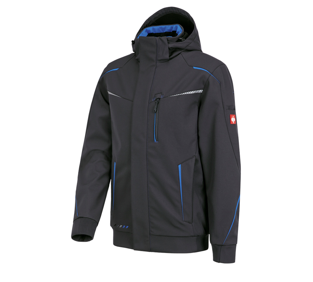Jacken: Winter Softshelljacke e.s.motion 2020, Herren + graphit/enzianblau