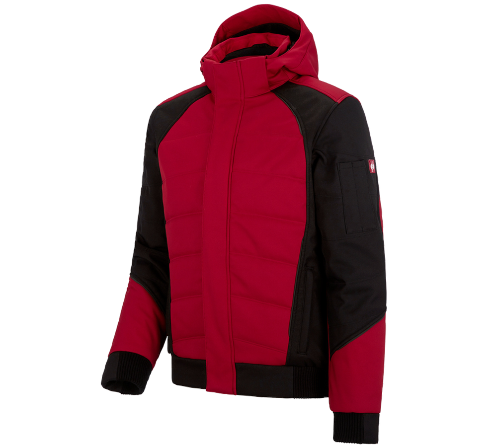 Jacken: Winter Softshelljacke e.s.vision + rot/schwarz