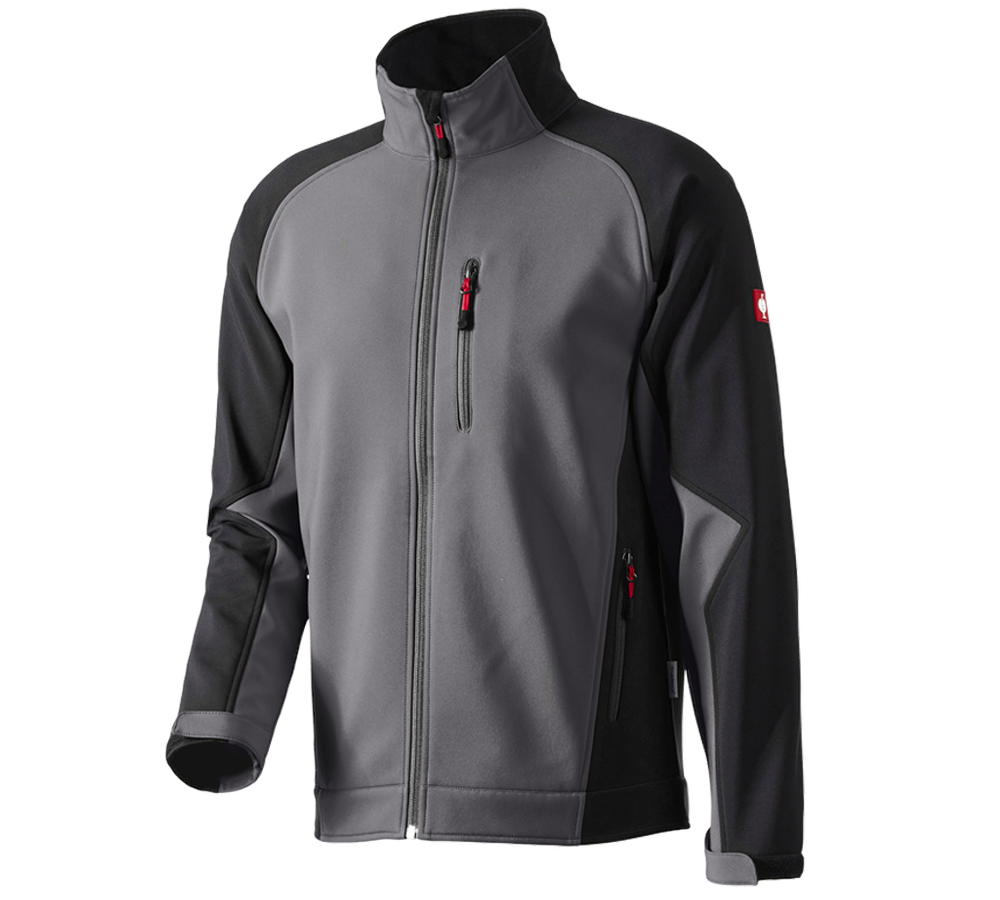 Jacken: Softshell Jacke dryplexx® softlight + anthrazit/schwarz