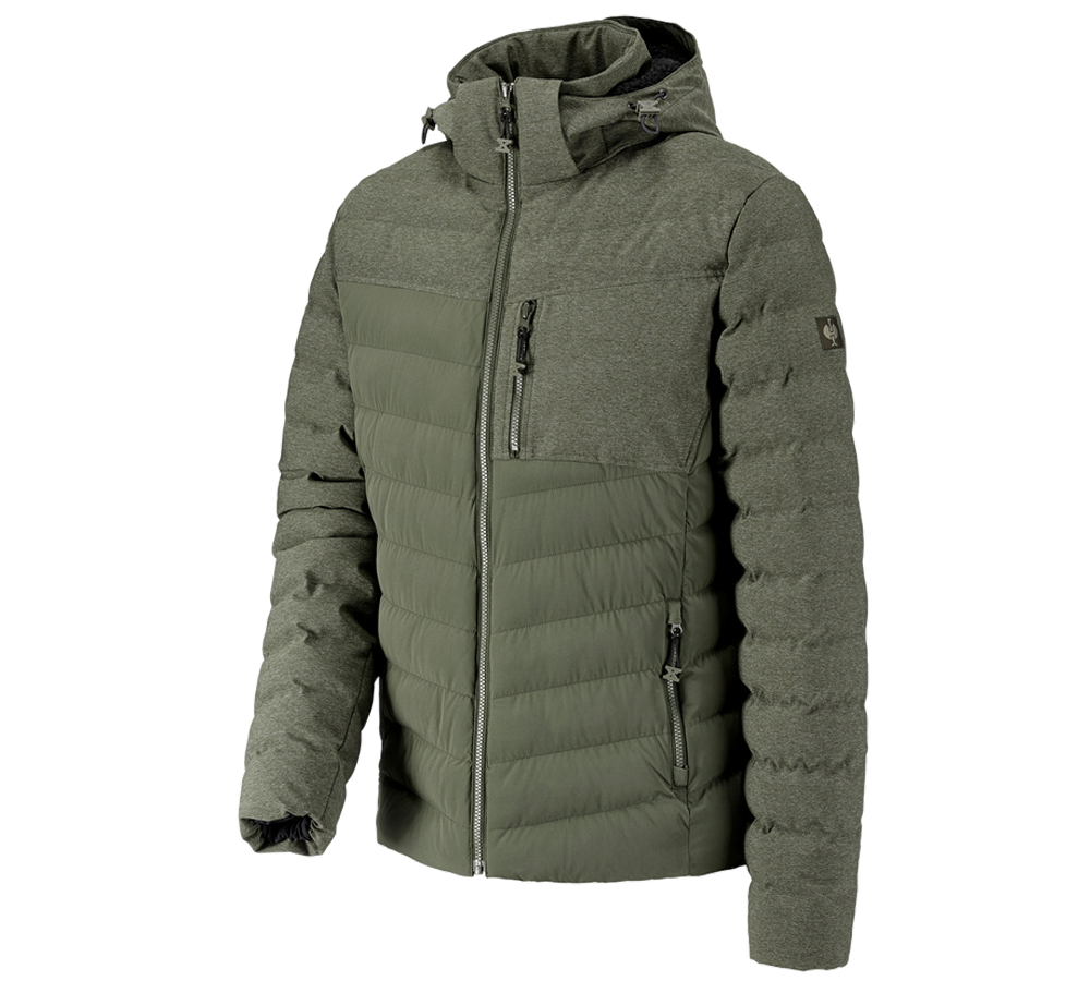 Vestes de travail: Veste d'hiver e.s.motion ten + vert camouflage