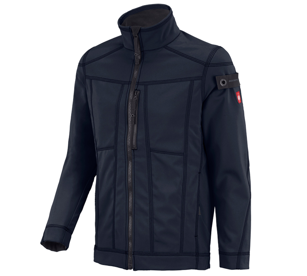 Thèmes: Veste Softshell e.s.roughtough + bleu nuit