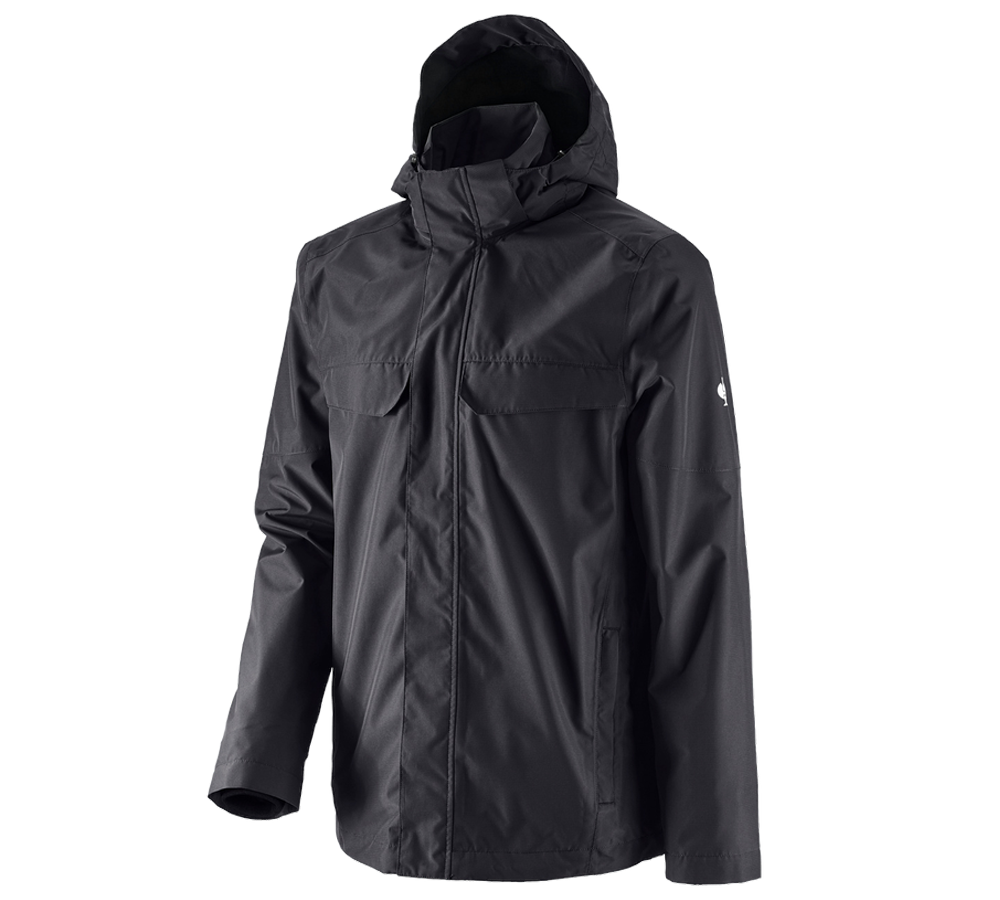 Vestes de travail: Veste de pluie e.s.concrete + noir