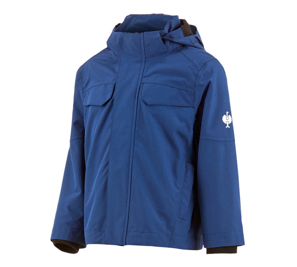 Vestes: Veste de pluie e.s.concrete, enfants + bleu alcalin