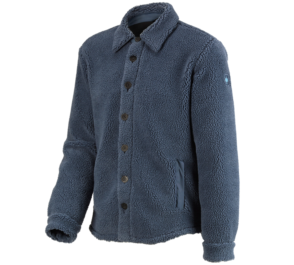 Thèmes: Veste en fibre polaire e.s.iconic + bleu oxyde