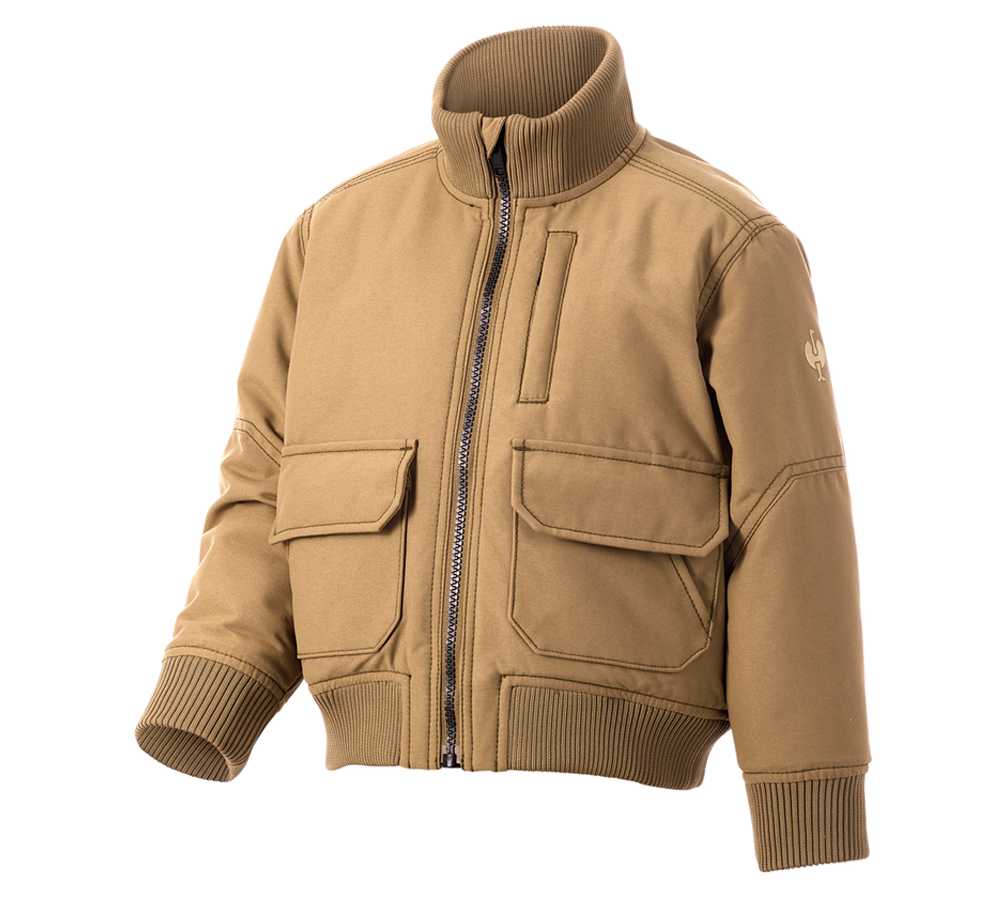 Vestes: Blouson aviateur e.s.iconic, enfants + brun amande