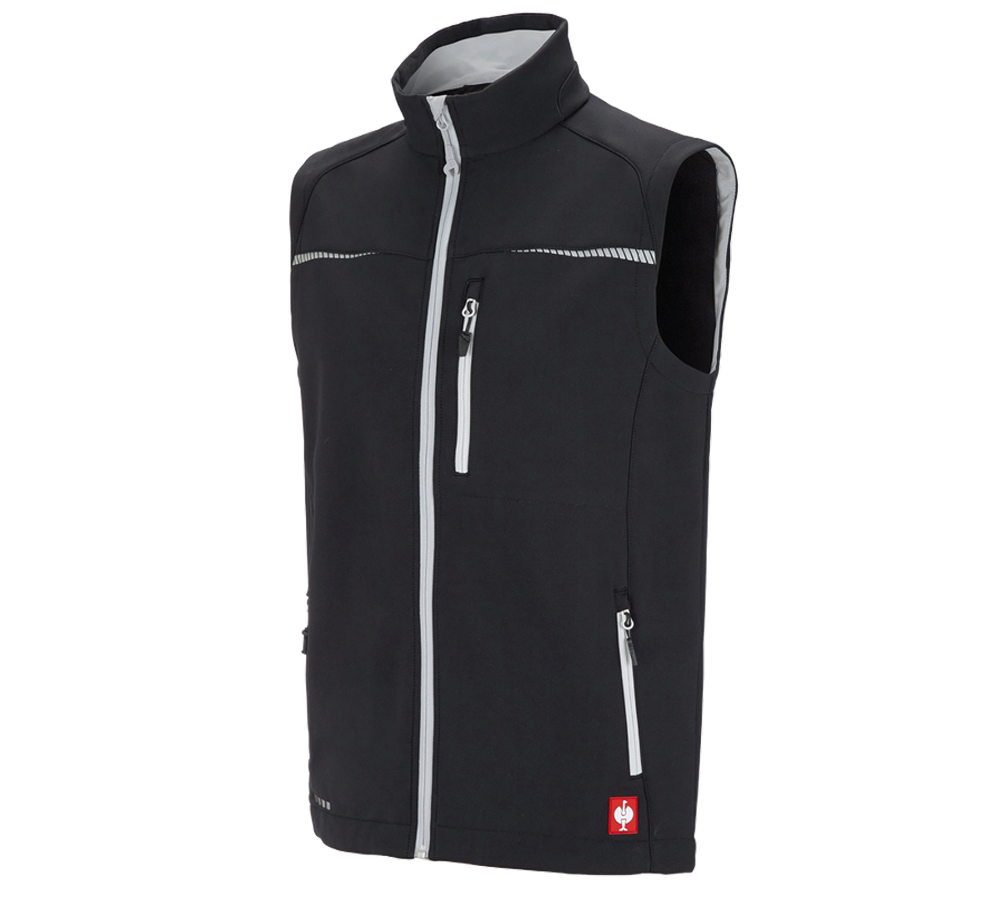 Galabau / Forst- und Landwirtschaft: Softshell Weste e.s.motion 2020 + schwarz/platin