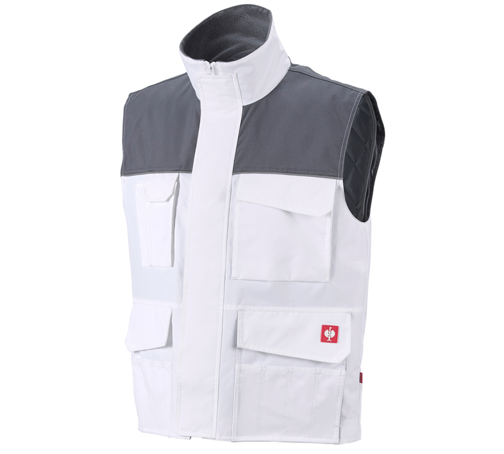 Gilets de travail: Gilet e.s.image + blanc/gris