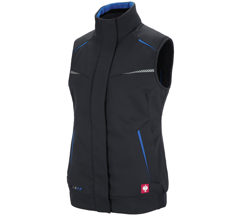 Themen: Winter Softshellweste e.s.motion 2020, Damen + graphit/enzianblau