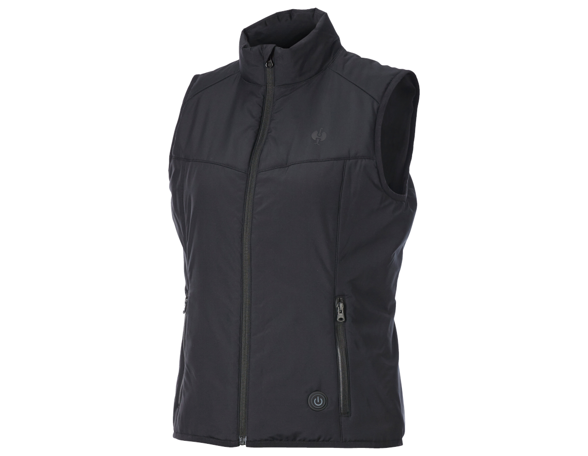 Nouveautés: Gilet chauffant e.s.trail, femmes + noir