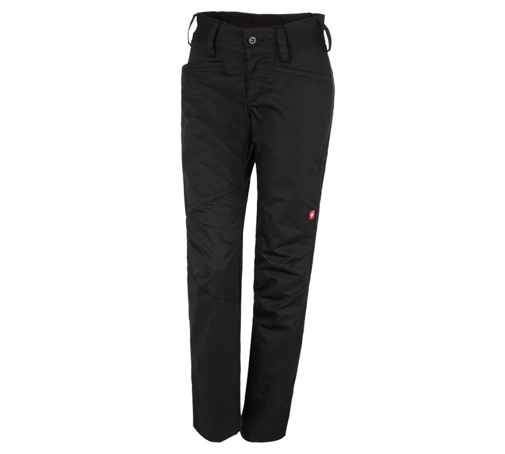 Pantalons de travail: e.s. Pantalon de travail base, femmes + noir