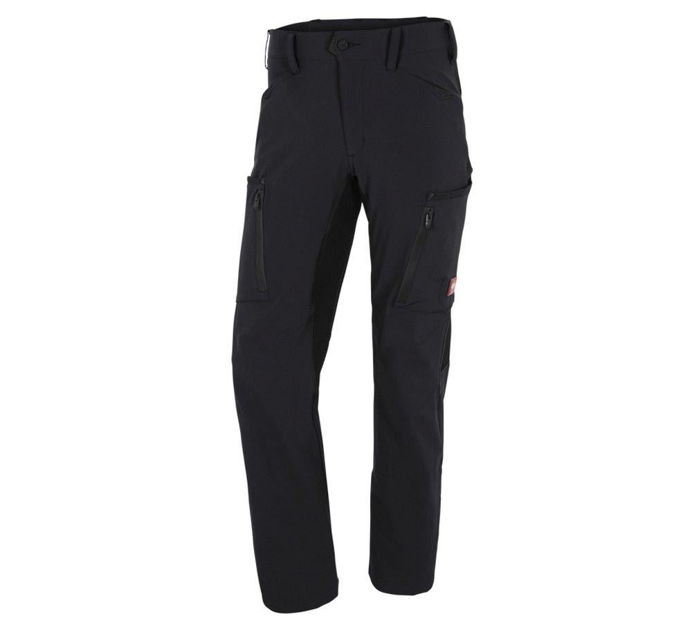 Hosen: Winter Cargohose e.s.vision stretch, Herren + schwarz