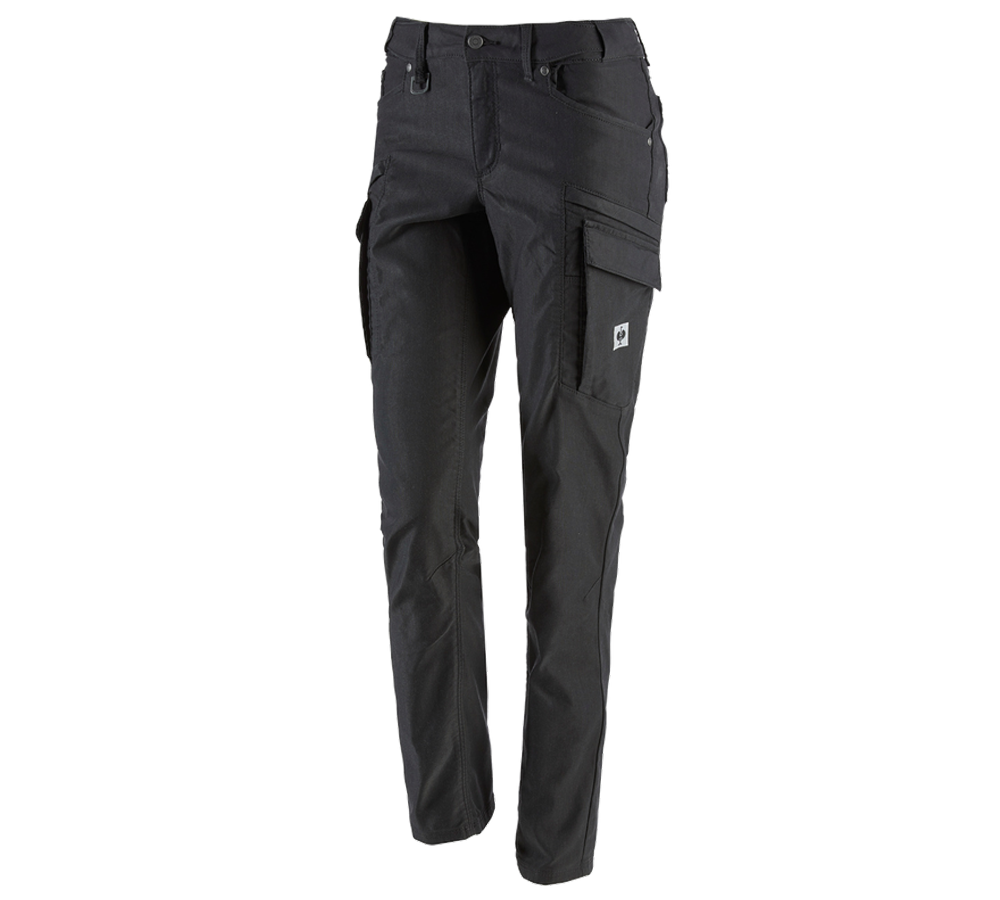 Pantalons de travail: Pantalon Cargo e.s.vintage, femmes + noir