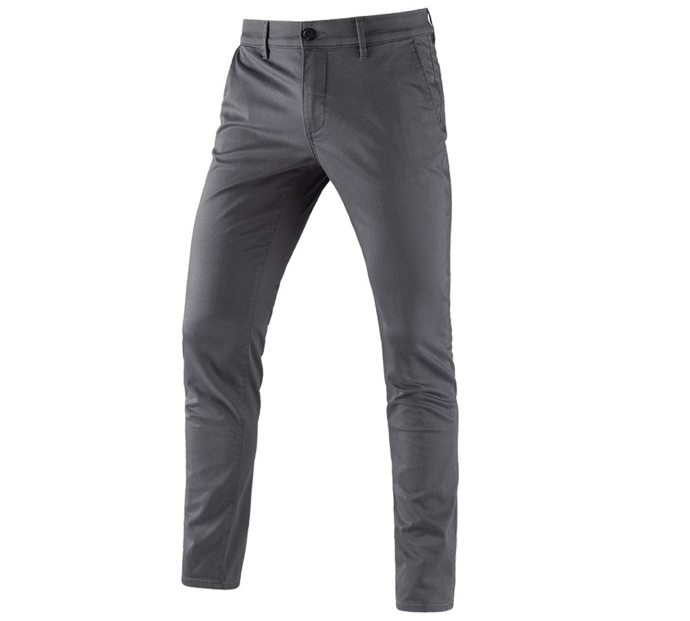 Hosen: e.s. 5-Pocket-Berufshose Chino + anthrazit