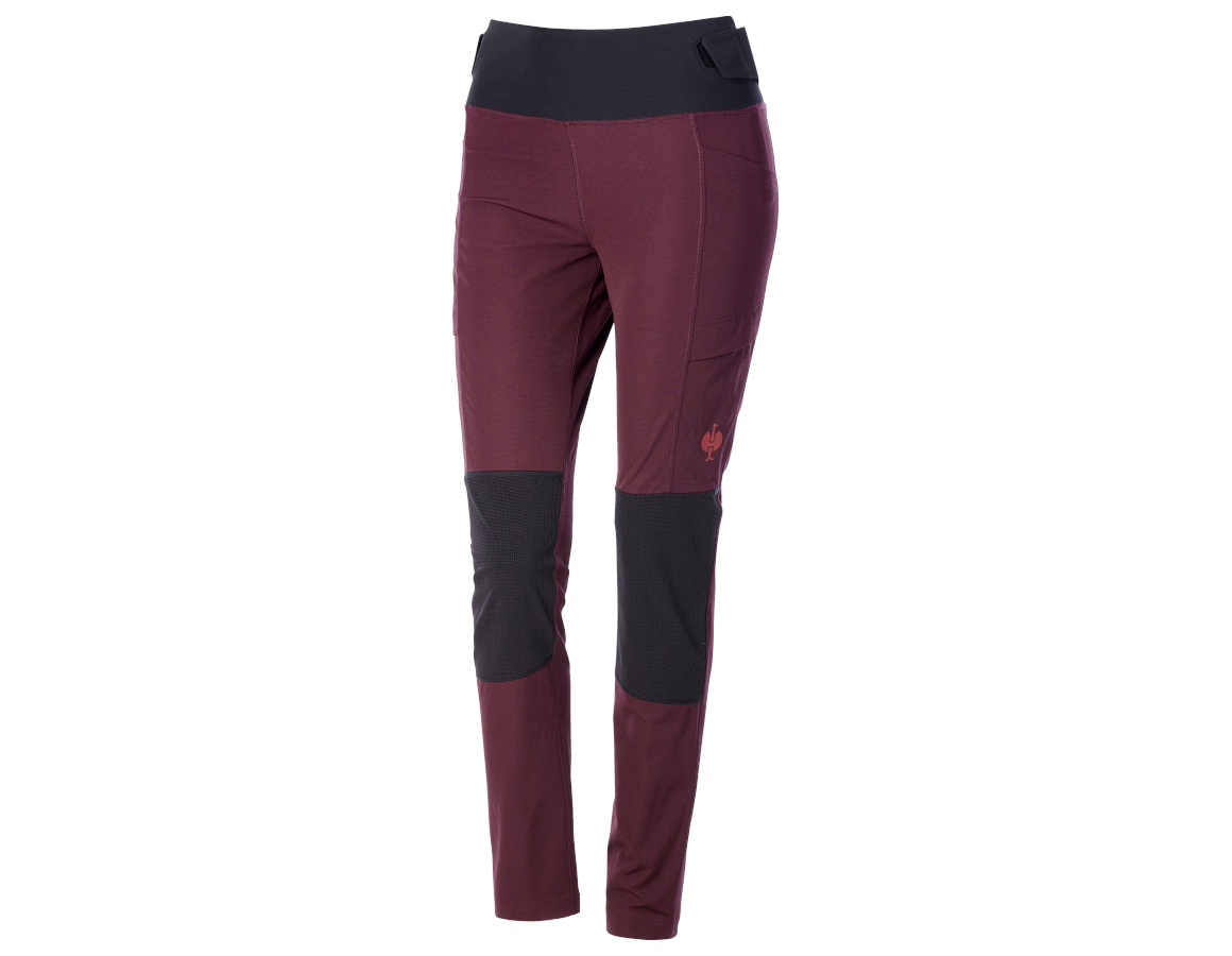 Thèmes: Collant fonctionnel e.s.trail, femmes + rouge acajou/rouge opale