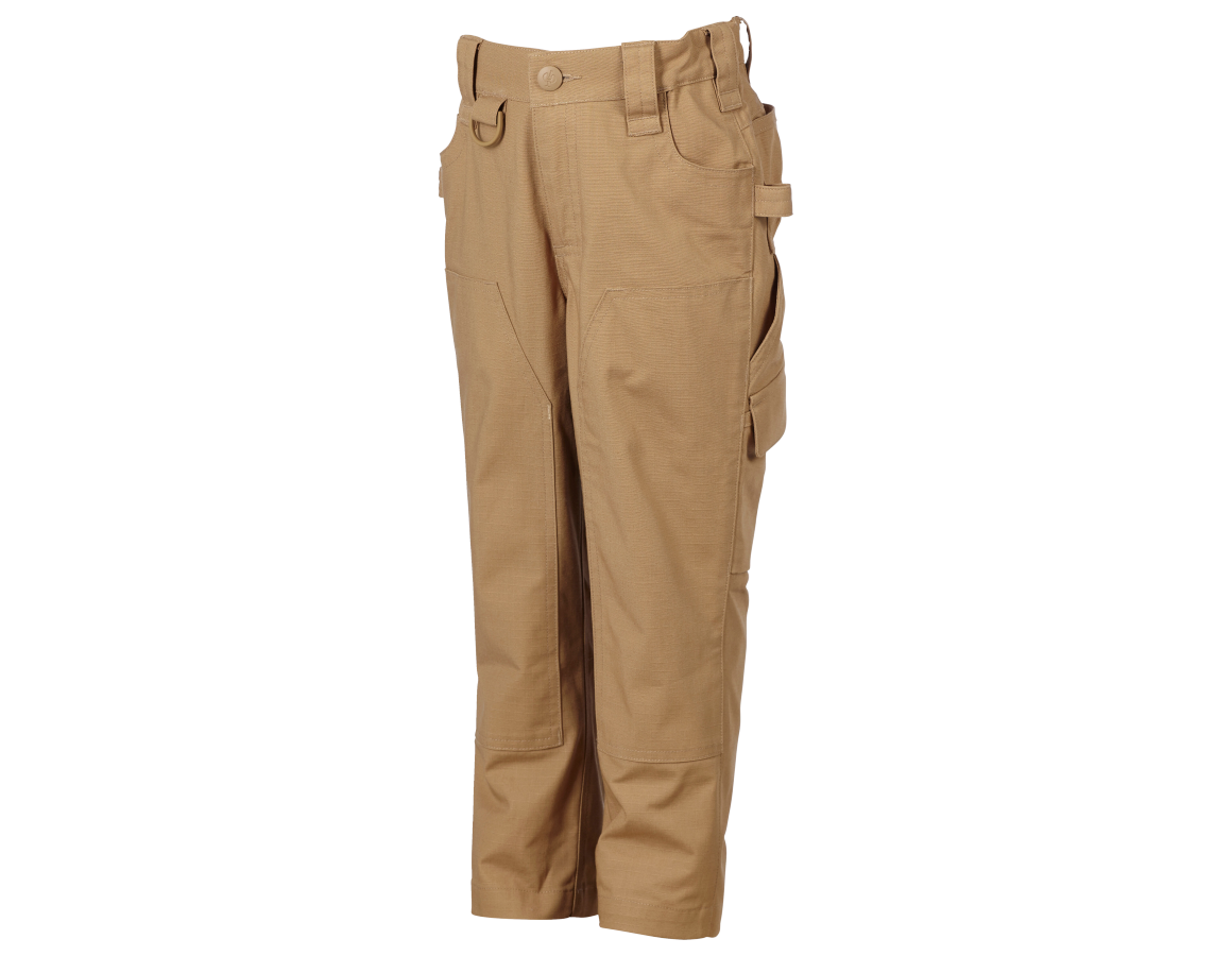 Hosen: Double Front Bundhose e.s.e:pic ripstop, Kinder + mandelbraun