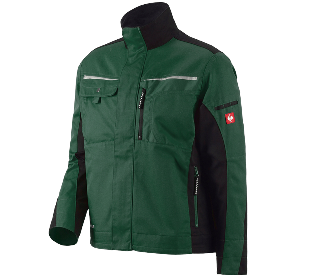 Vestes de travail: Veste de travail e.s.motion + vert/noir