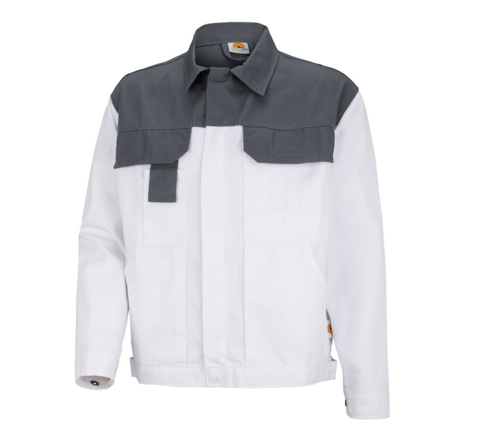 Vestes de travail: STONEKIT Veste de travail Odense + blanc/gris