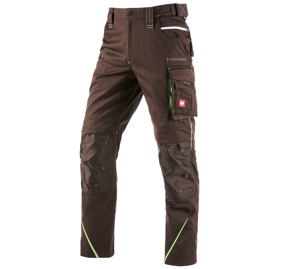 Thèmes: Pantalon à taille élastique e.s.motion 2020 + marron/vert d'eau