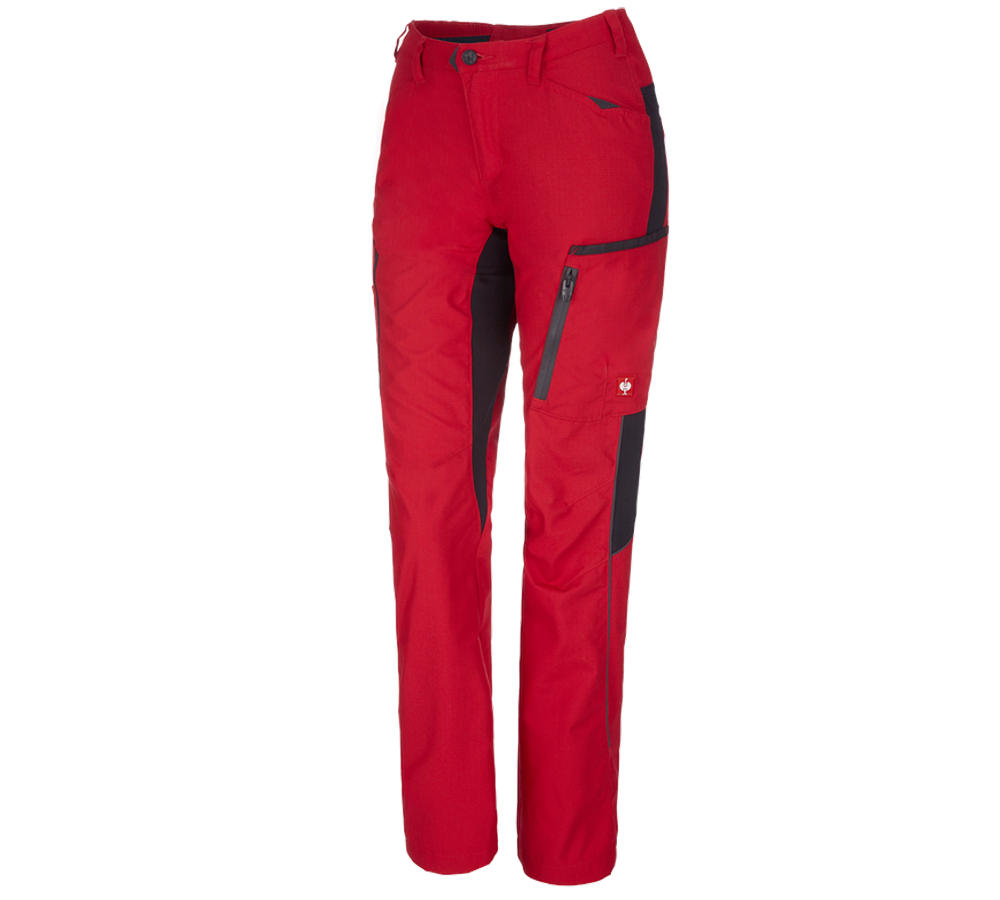 Hosen: Damenhose e.s.vision + rot/schwarz