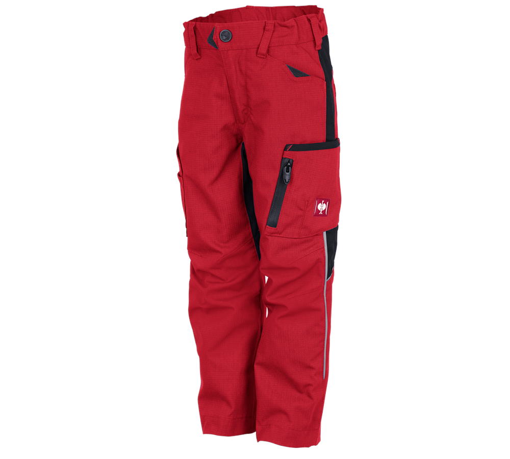 Hosen: Winter-Bundhose e.s.vision, Kinder + rot/schwarz