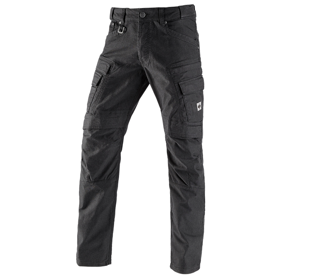 Hosen: Worker-Cargohose e.s.vintage + schwarz