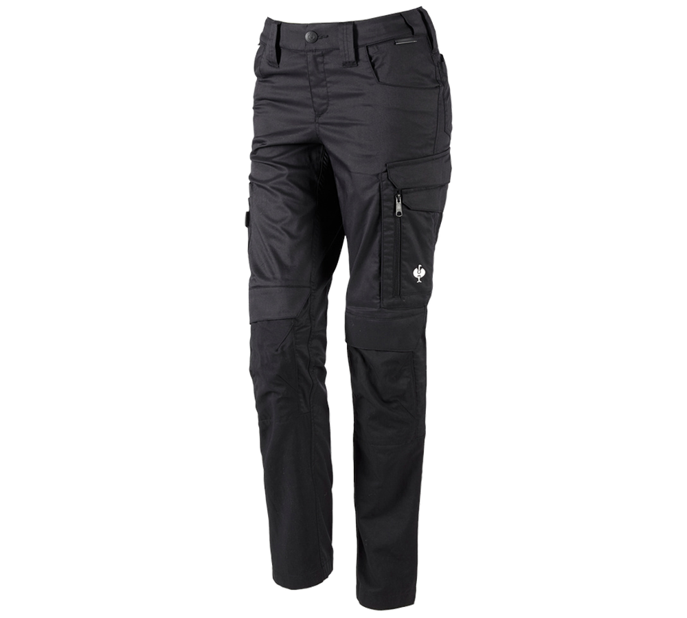 Hosen: Bundhose e.s.concrete light, Damen + schwarz