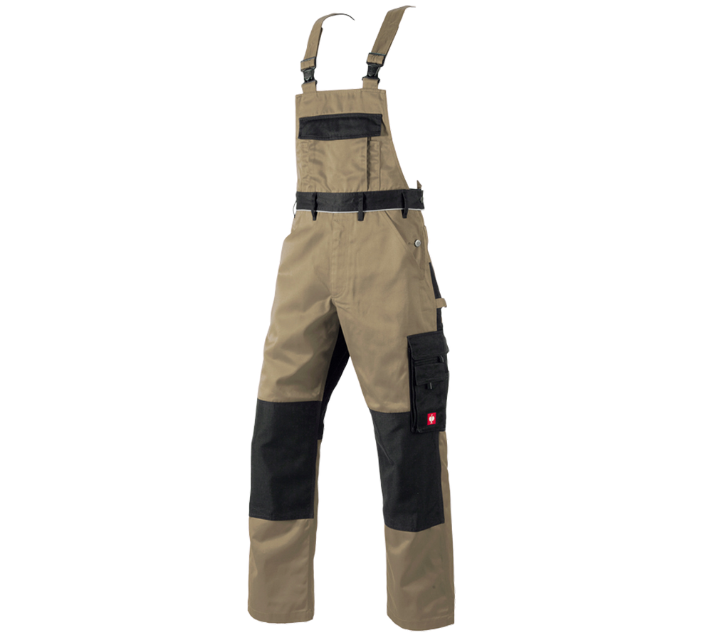 Hosen: Latzhose e.s.image + khaki/schwarz