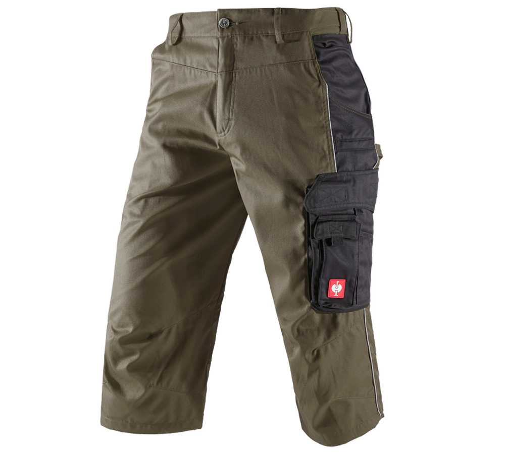 Pantalons de travail: Corsaire e.s.active + olive/noir