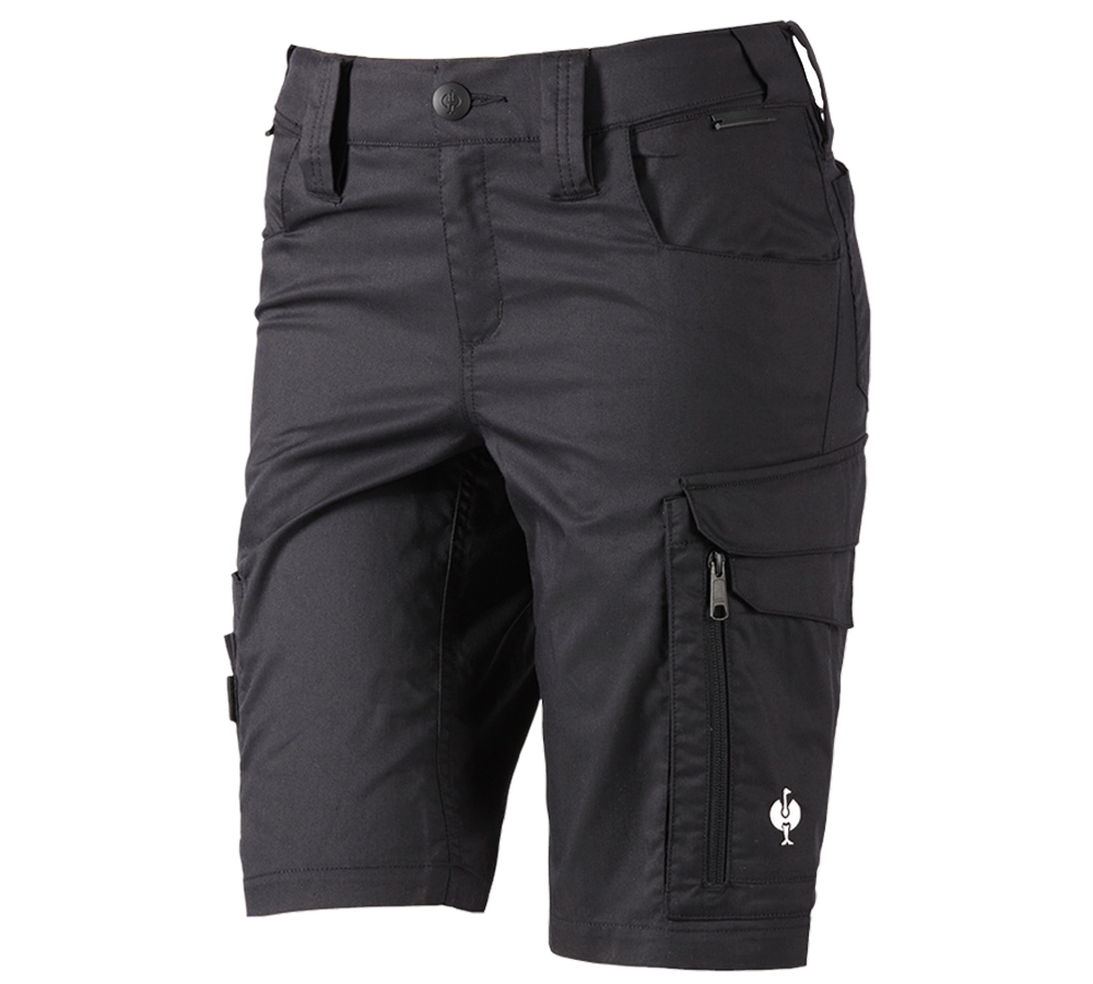 Hosen: Short e.s.concrete light, Damen + schwarz