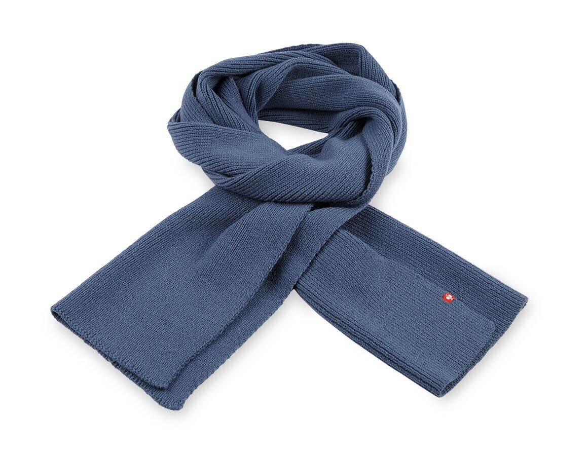 Accessoires: e.s. Écharpe en tricot + bleu nordique