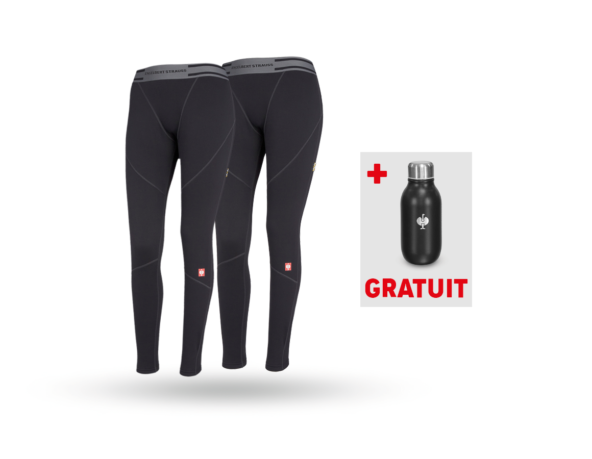 Ensemble de vêtements: KIT : 2xe.s.Fonc.-Long Pants thermo str.-x-warm,f. + noir