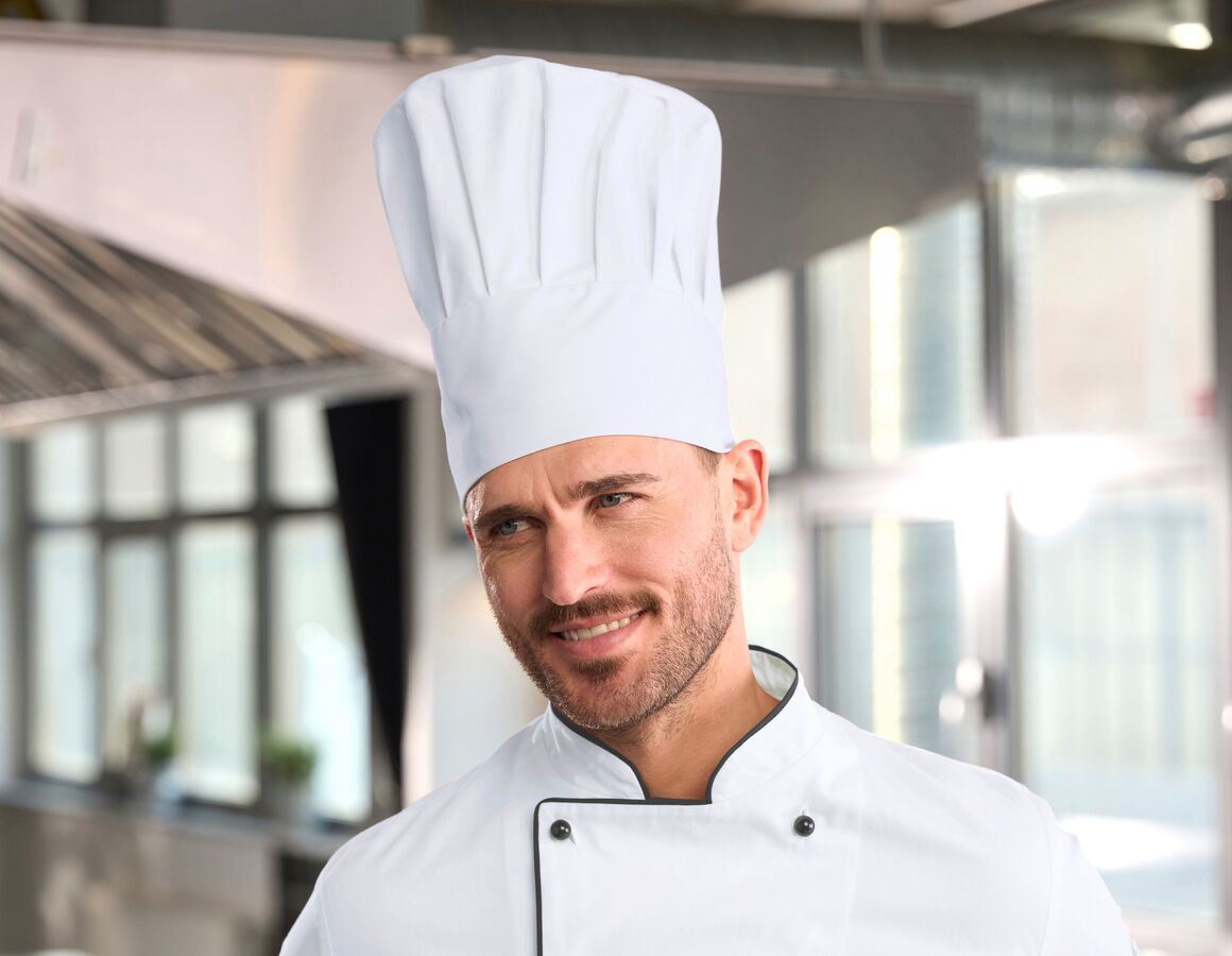 Modische elastische Restaurant-Kochmütze, verstellbare Arbeitskappe, Kochmütze, einheitliche