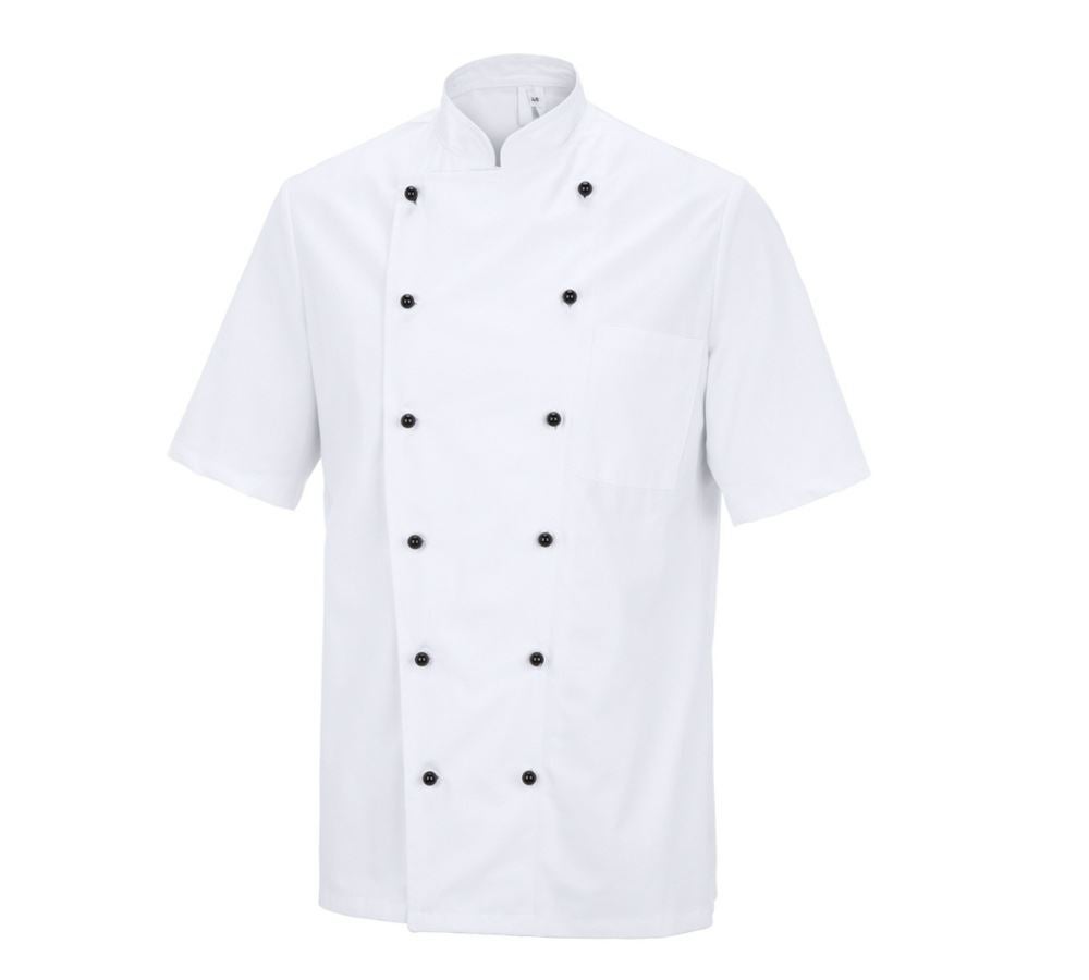 Hauts: Veste de chef Budapest + blanc