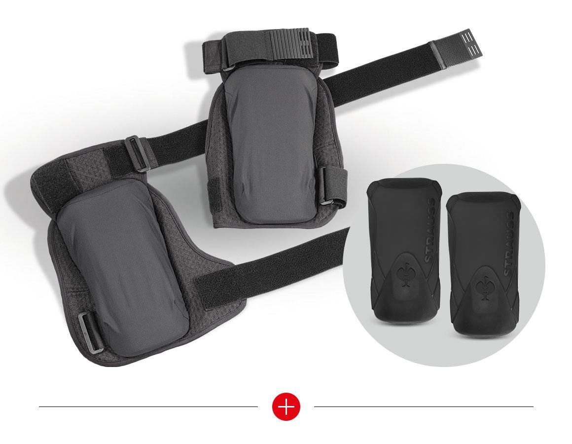 Arbeitsschutz: SET:e.s.Knee Pad+Kniepolstertasche Pro-Comf.,soft