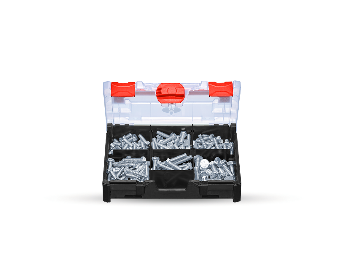 Schrauben: Sechskantschr. DIN 933 M8/M10 STRAUSSbox mini
