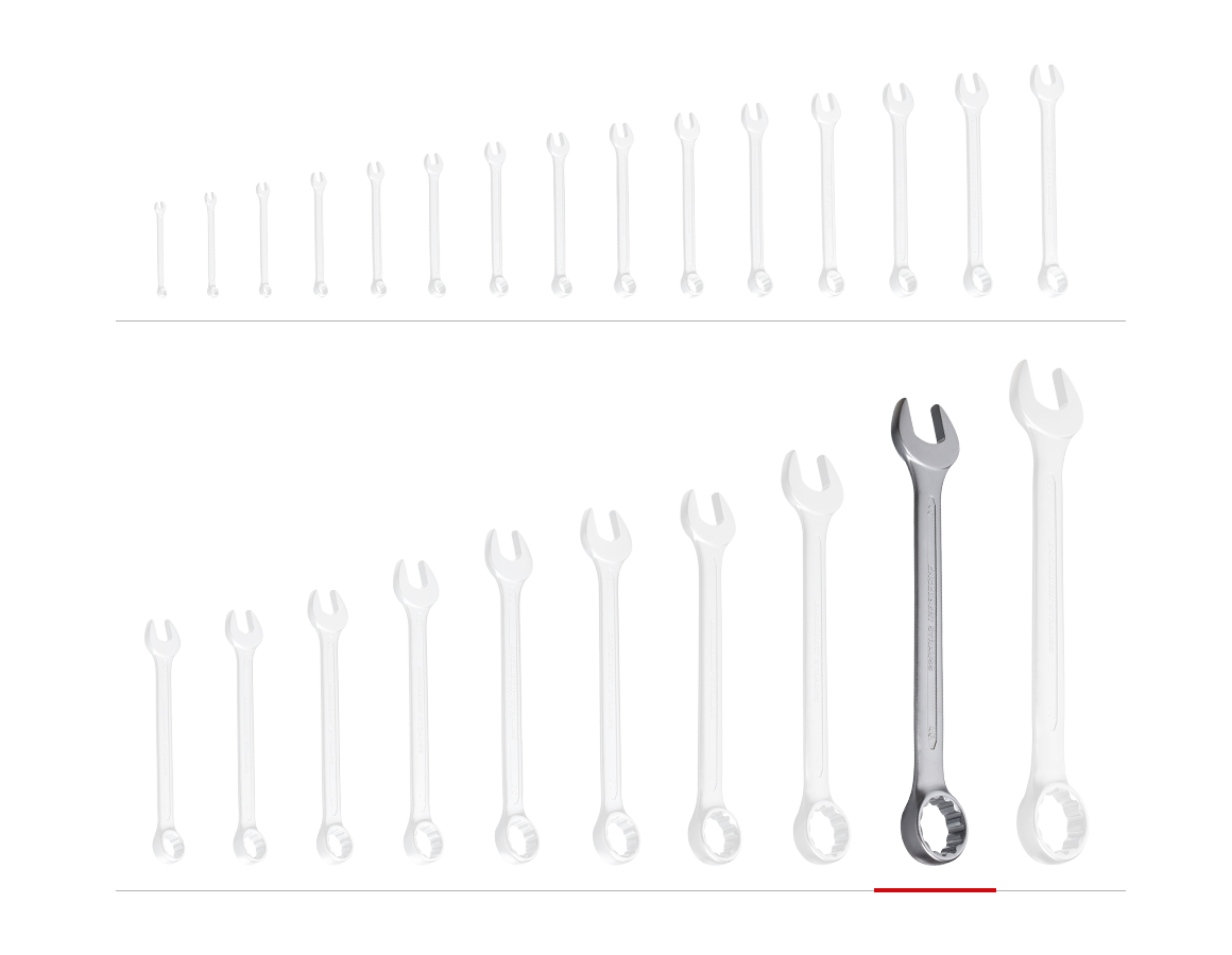 Clé à vis: e.s. Clé à oeil/à fourche, 1 unité