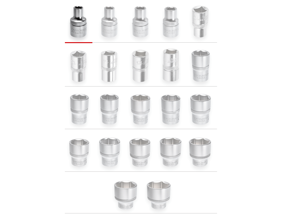 Clé à douille: e.s. Embout de clé à douille 1/2 6 pans