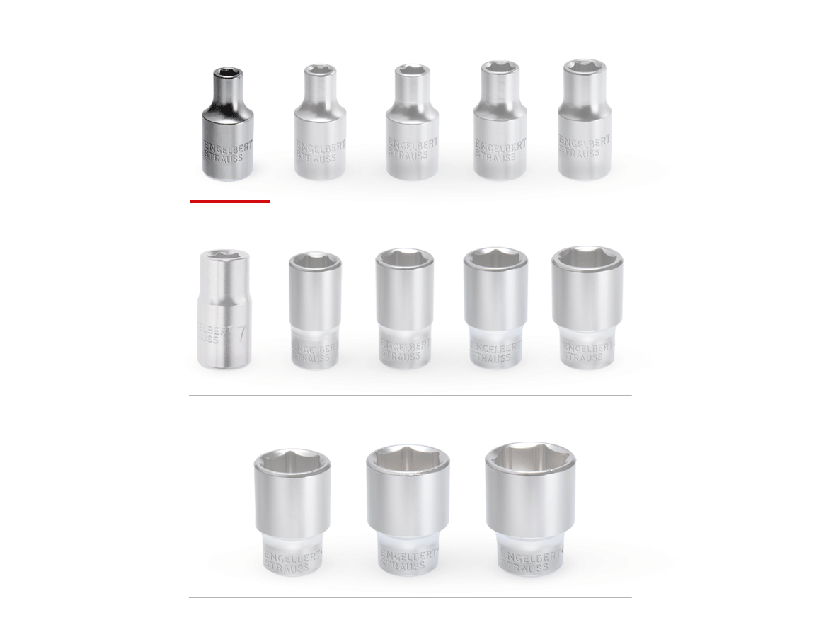 Clé à douille: e.s. Embout de clé à douille 1/4 6 pans