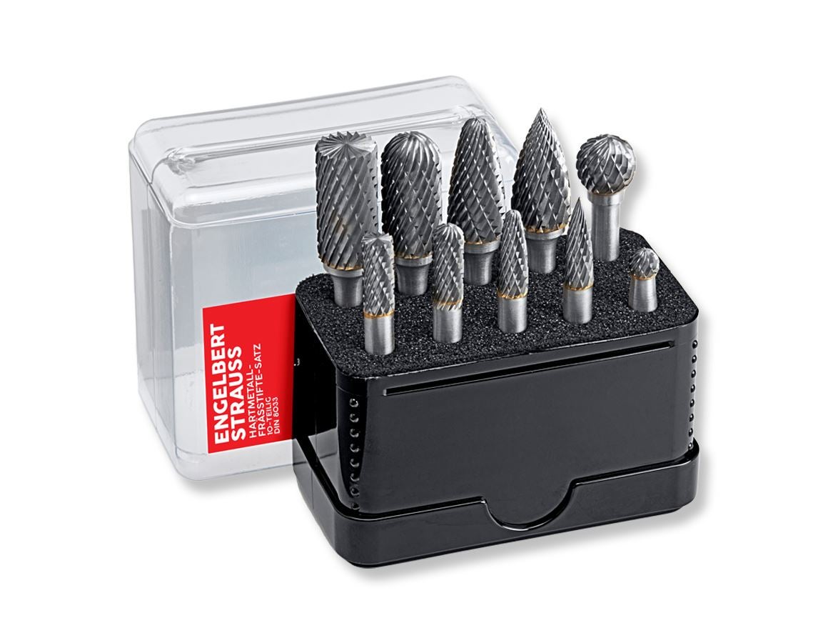 Bohrer: e.s. Hartmetall Frässtifte mit Kreuzverzahnung