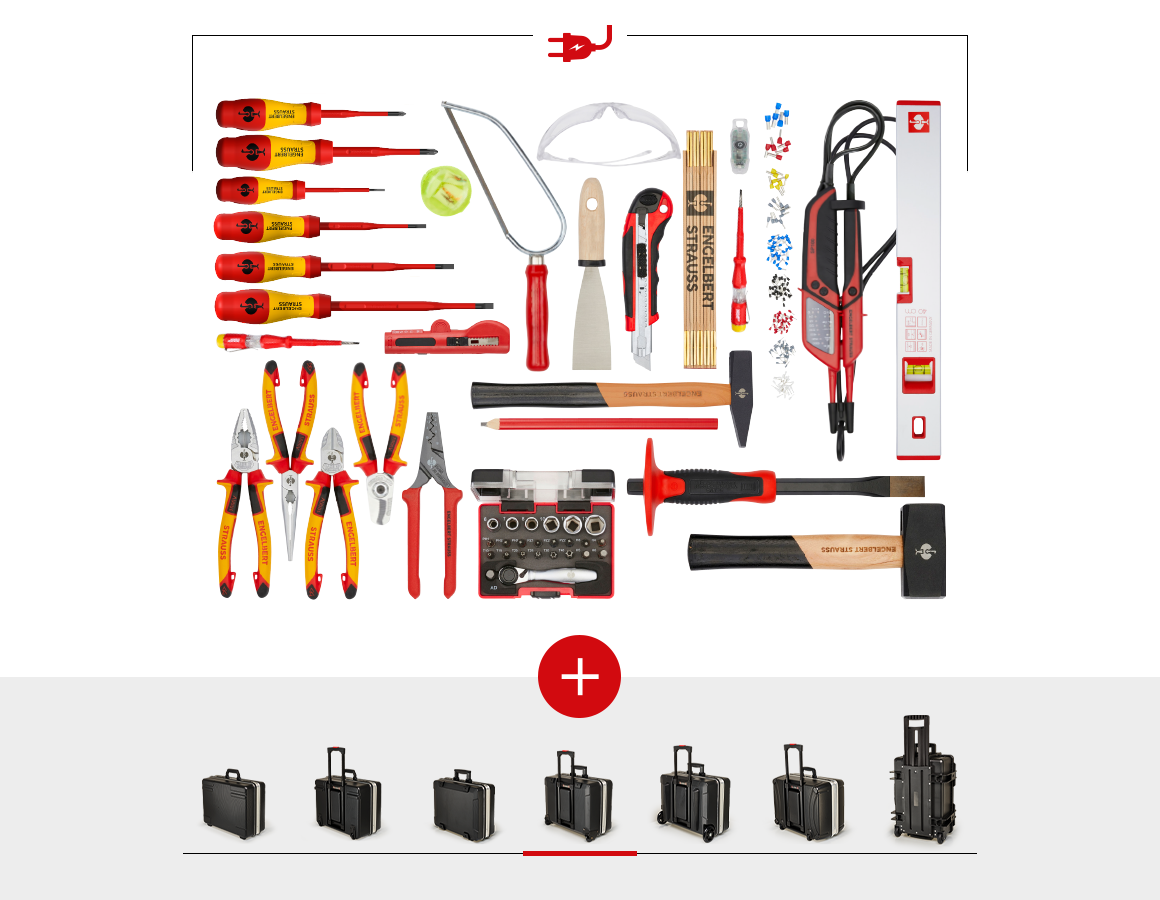 Werkzeugkoffer: Werkzeug-Set Elektro inklusive Werkzeugkoffer