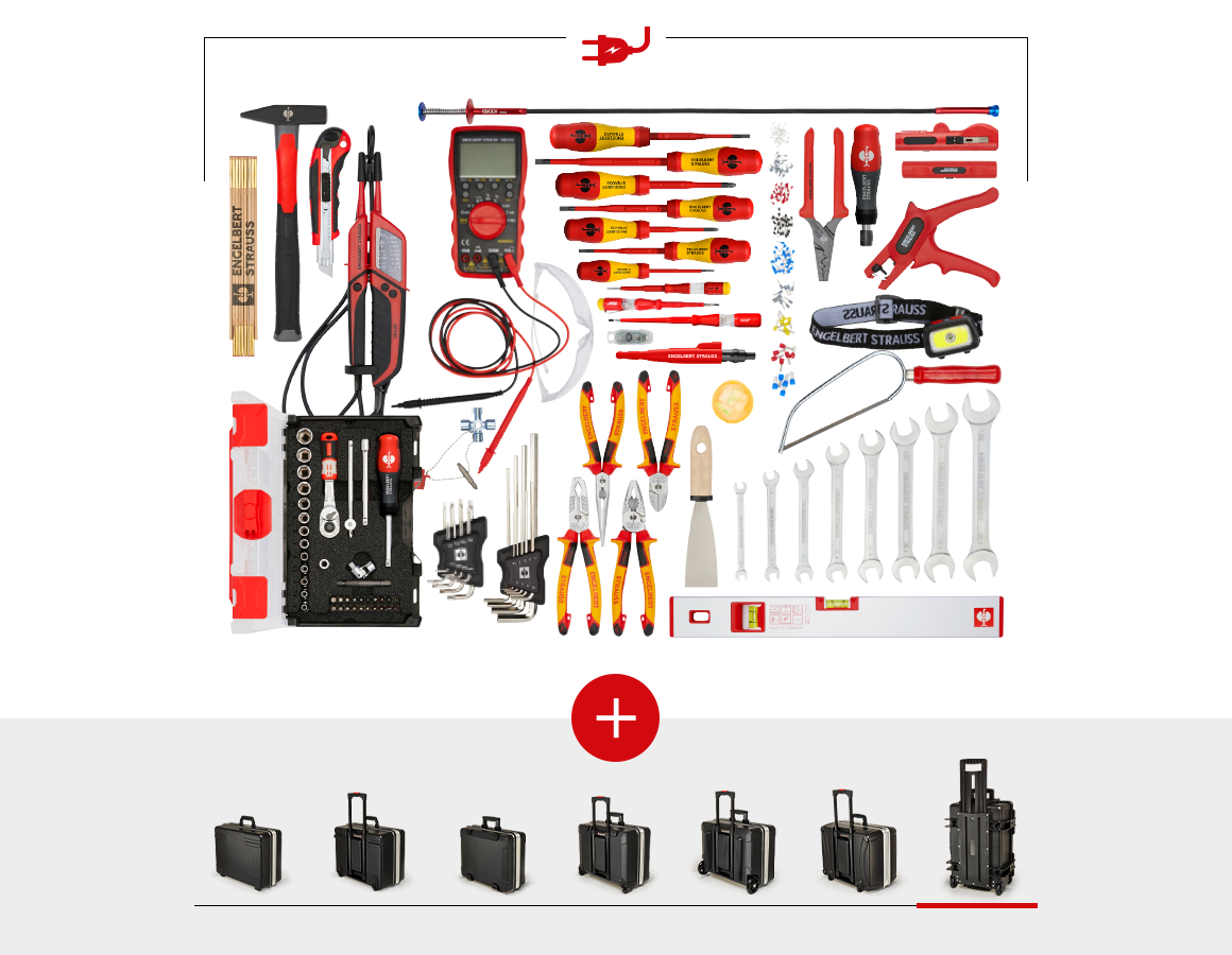 Werkzeugkoffer: Werkzeug-Set Elektro Profi inklusive Koffer