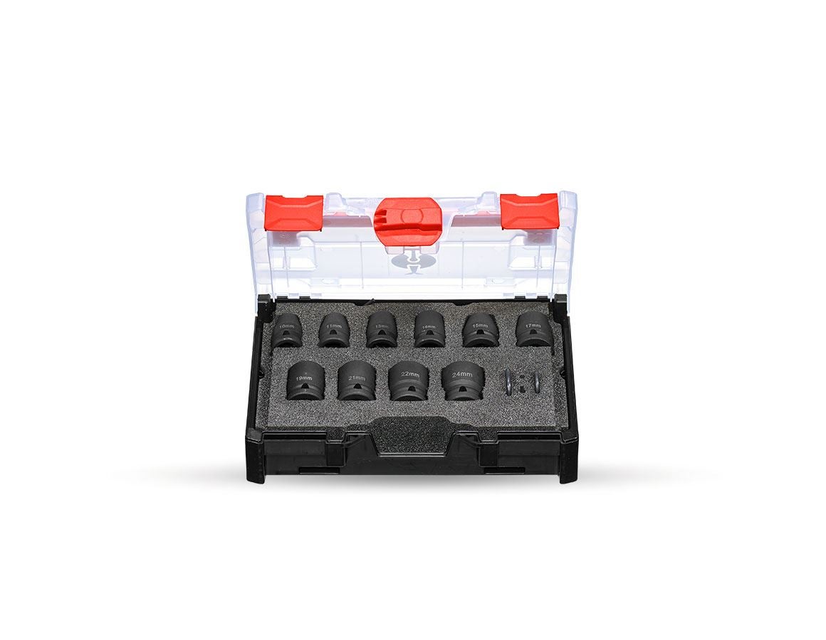 Clé à douille: Jeu de douilles Impact 1/2" dans STRAUSSbox mini