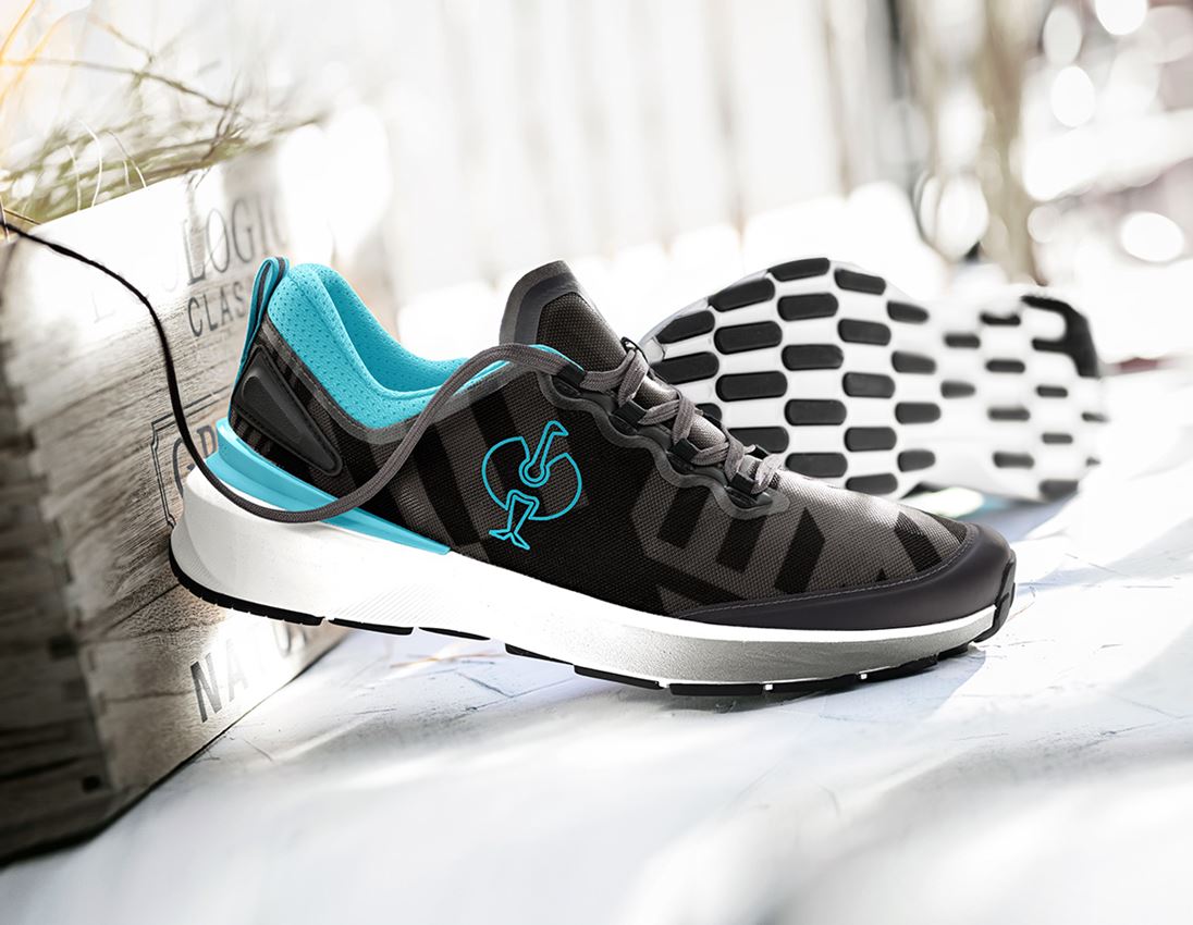 O1: O1 Chaussures de travail e.s. Gambela + anthracite/razzle dazzle/lapis turquoise