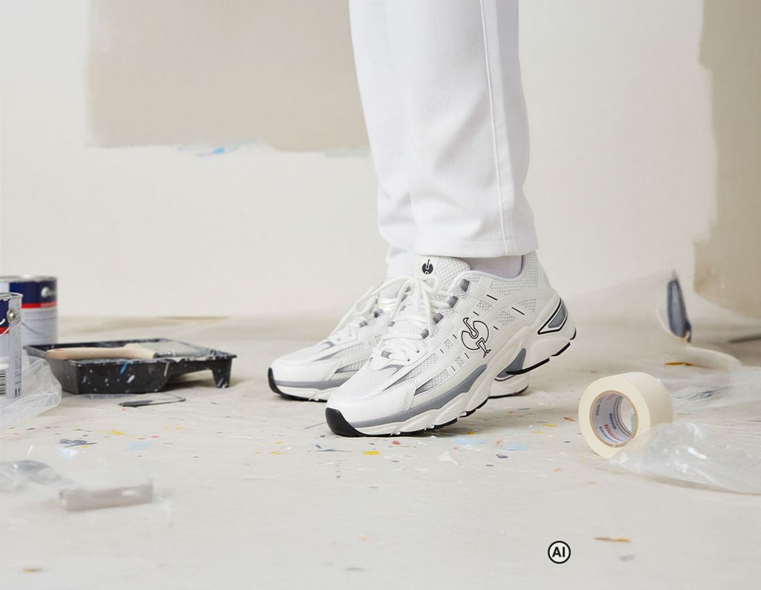 KI-generiert / modifiziert - O1: O1 Berufsschuhe e.s. Lewistown low + weiß 2