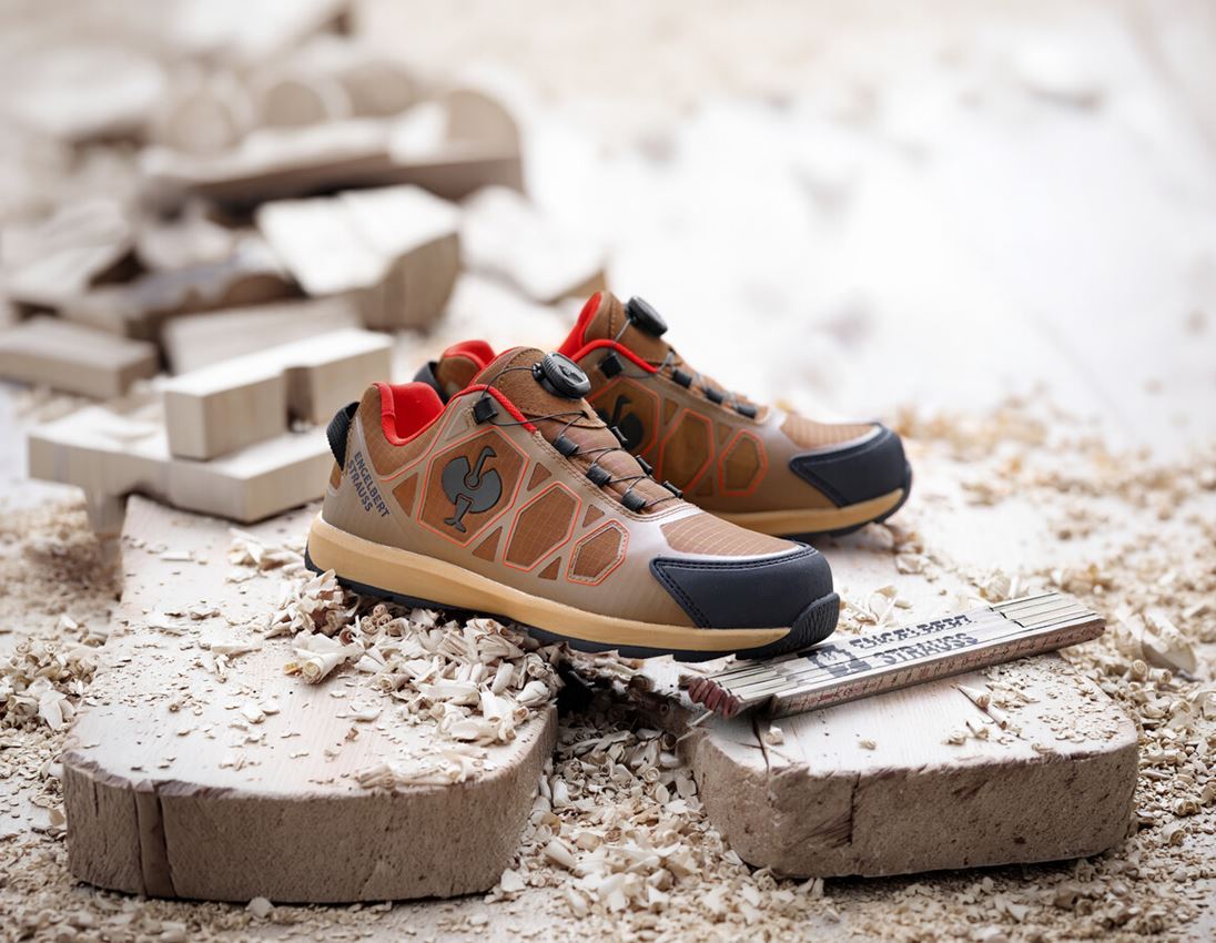 S1: S1 Sicherheitshalbschuhe e.s. Baham II low + wüstenbraun/mandelbraun