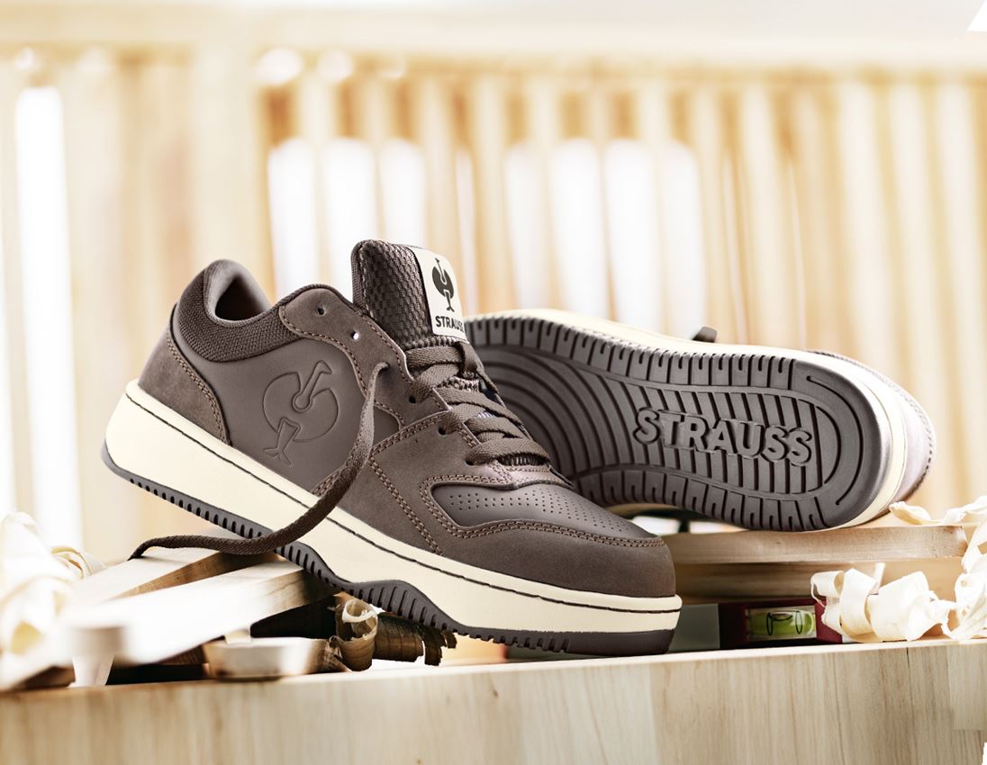 Gastro: S1 Sicherheitshalbschuhe e.s. Eindhoven low + kastanie